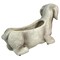 Resin Distressed Rustic Finish Dachshund Dog Indoor Outdoor Planter